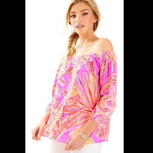 Lilly Pulitzer Emma Off The Shoulder Top